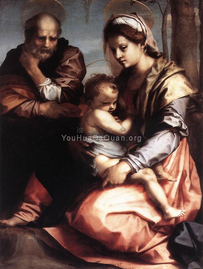 Holy Family, Barberini - 安德烈·德尔·萨托
